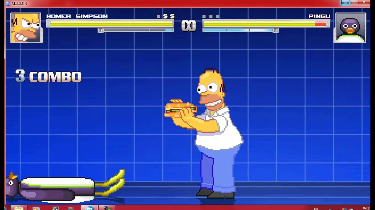 Mugen Homer vs Pingu
