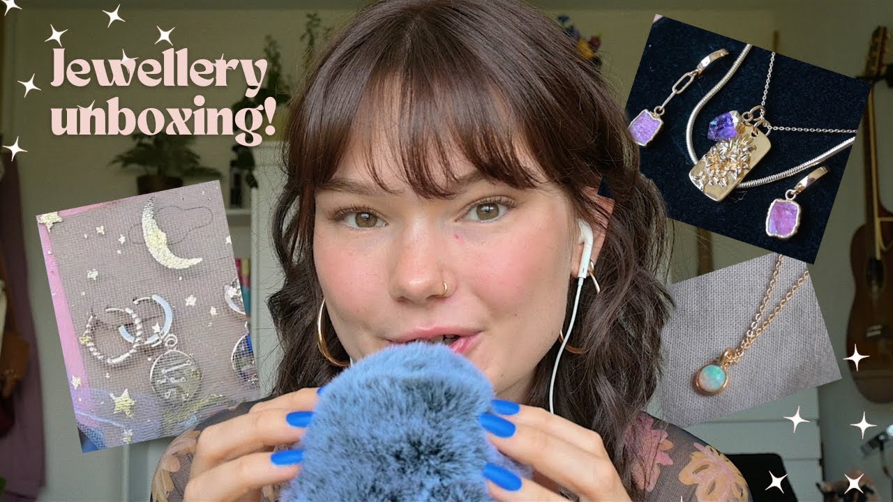 ASMR the cutest jewelry unboxing (lunagirljewelry) (closeup whispers, tapping, crinkles, good times)