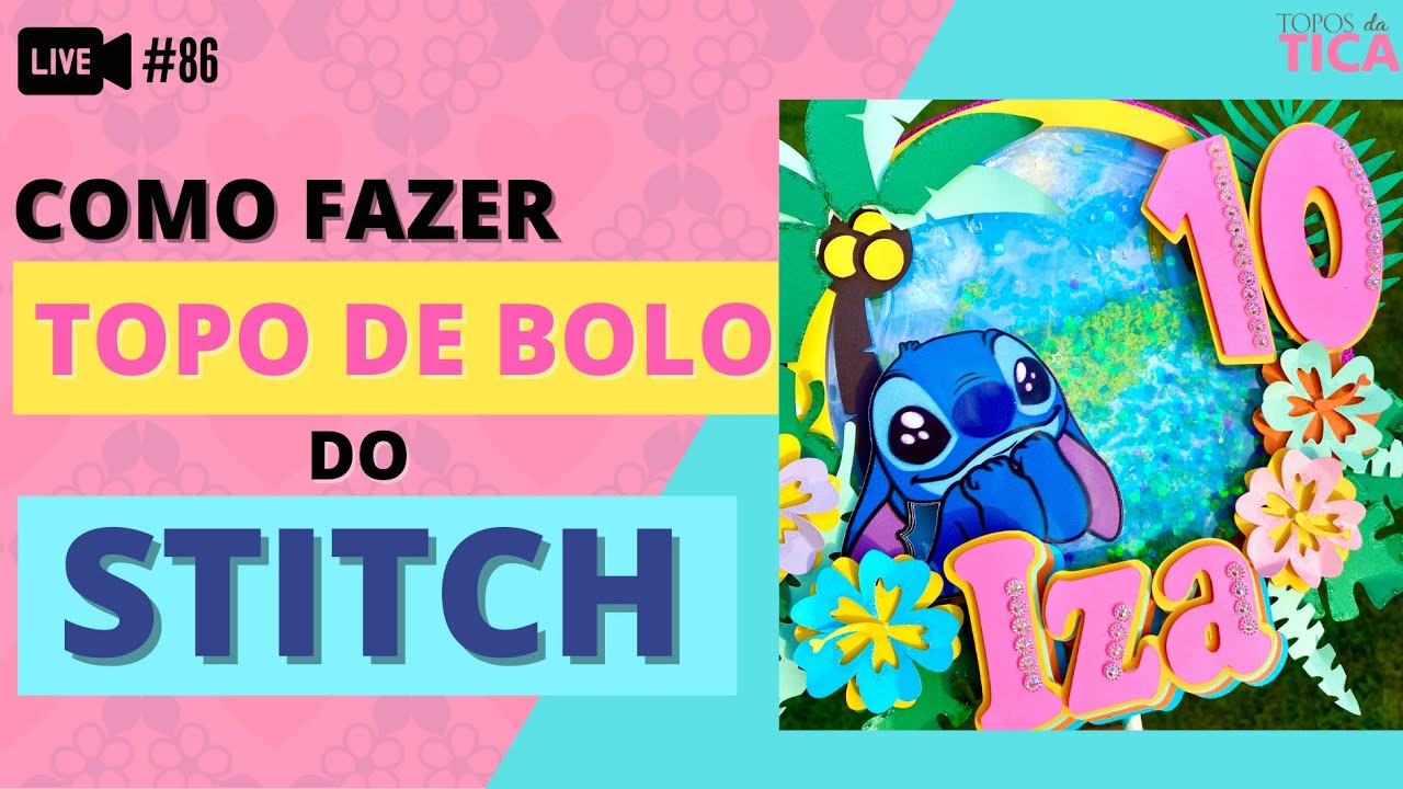 Live #86 - Como fazer Topo de bolo Shaker Stitch | Topos da Tica