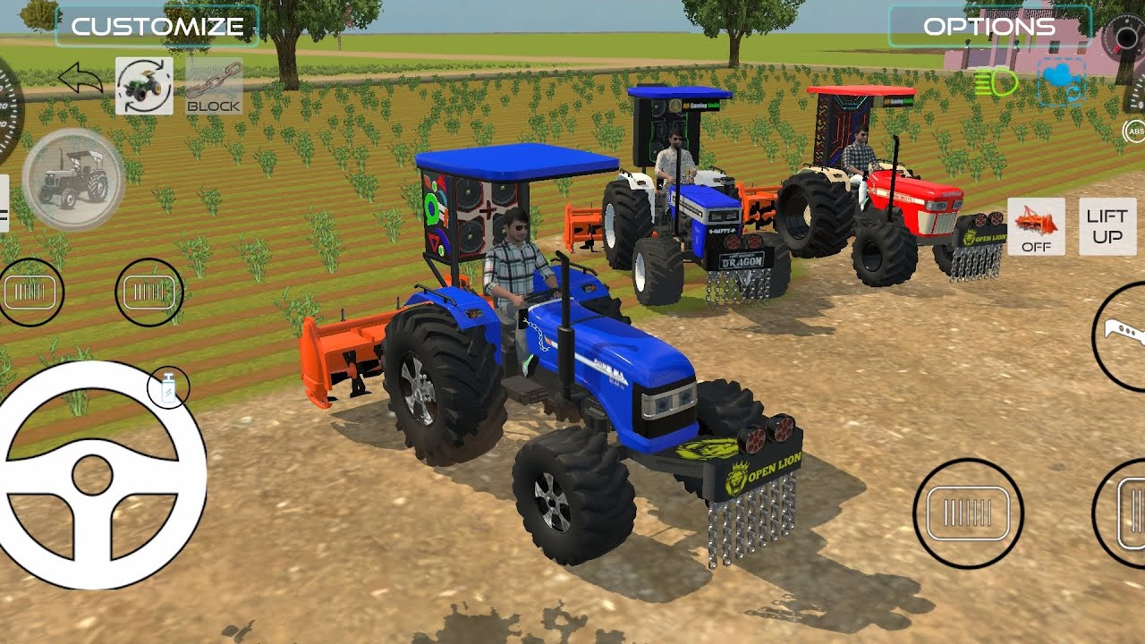 || SONALIKA 35 AND ROTAVETAR AND SIMULATOR FARMING GAME 