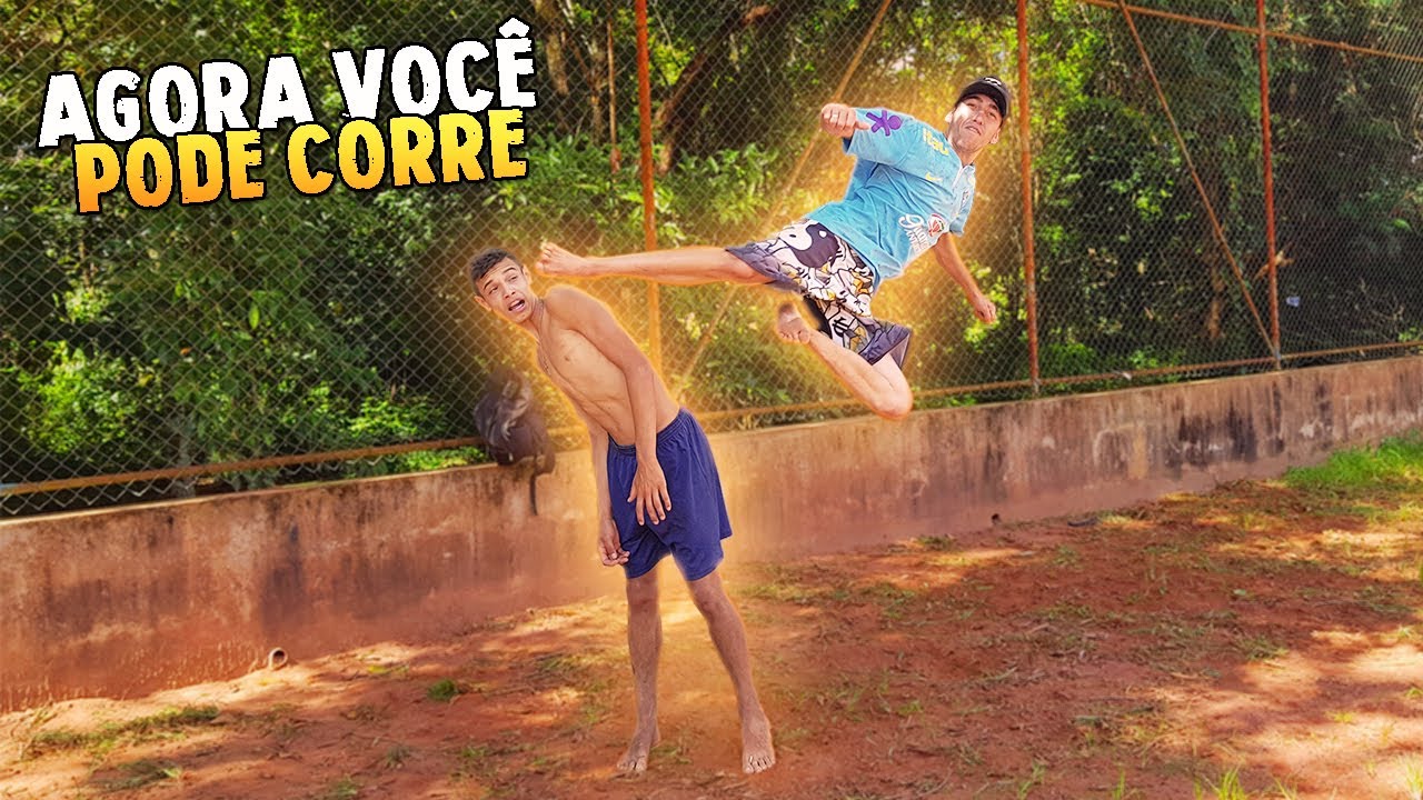 O MALVADÃO DEU UMA VOADOR4 COM OS DOIS PÉ NELE