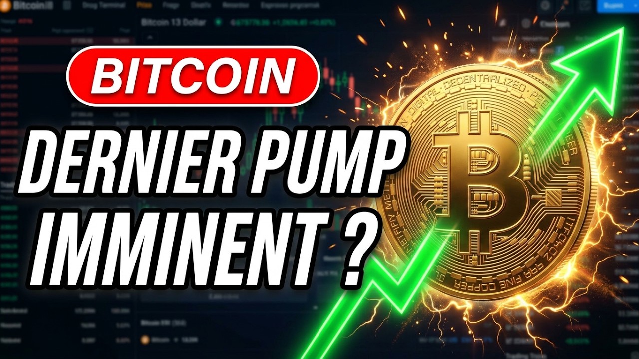 BITCOIN DERNIER PUMP IMMINENT 🔥 ? Mais SOYONS PRUDENTS ! Analyse CRYPTO & NEWS ✅