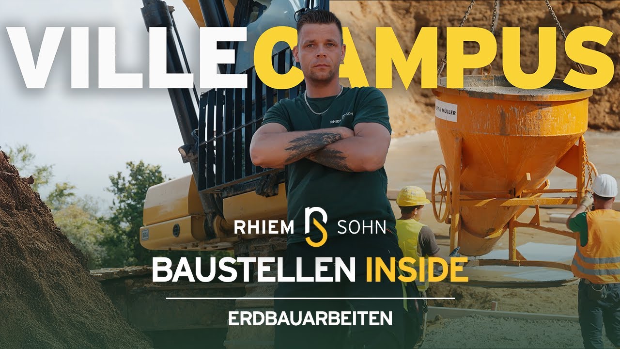 Großbaustelle in Erftstadt: CAT 330 & Volvo EC235 bauen Studentencampus | Baustellen Inside 06