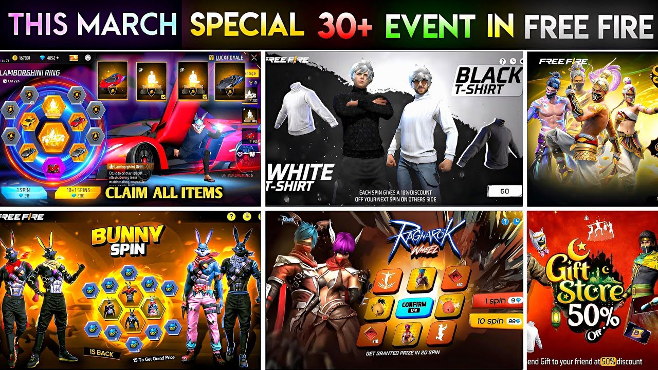 Upcoming Events in Free Fire 🤯🥳| Free Fire New Event | Ff New Event | New Event Ff