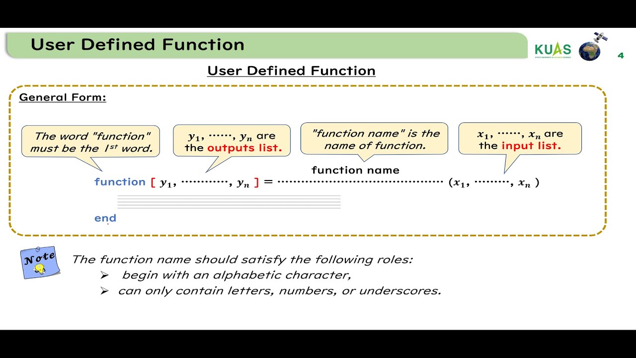 14 User Defined Function in MATLAB (Function with the script file and in a separate function file)