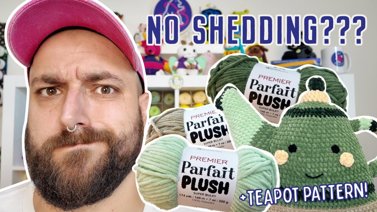 Brand NEW CHENILLE yarn by Premier - IT’S SO GOOD! + new pattern 🫖❤️