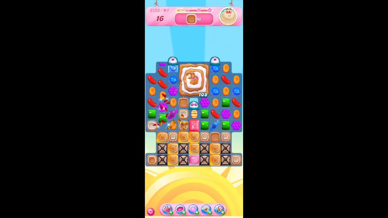 Candy Crush Saga Live Streaming Hard  level
