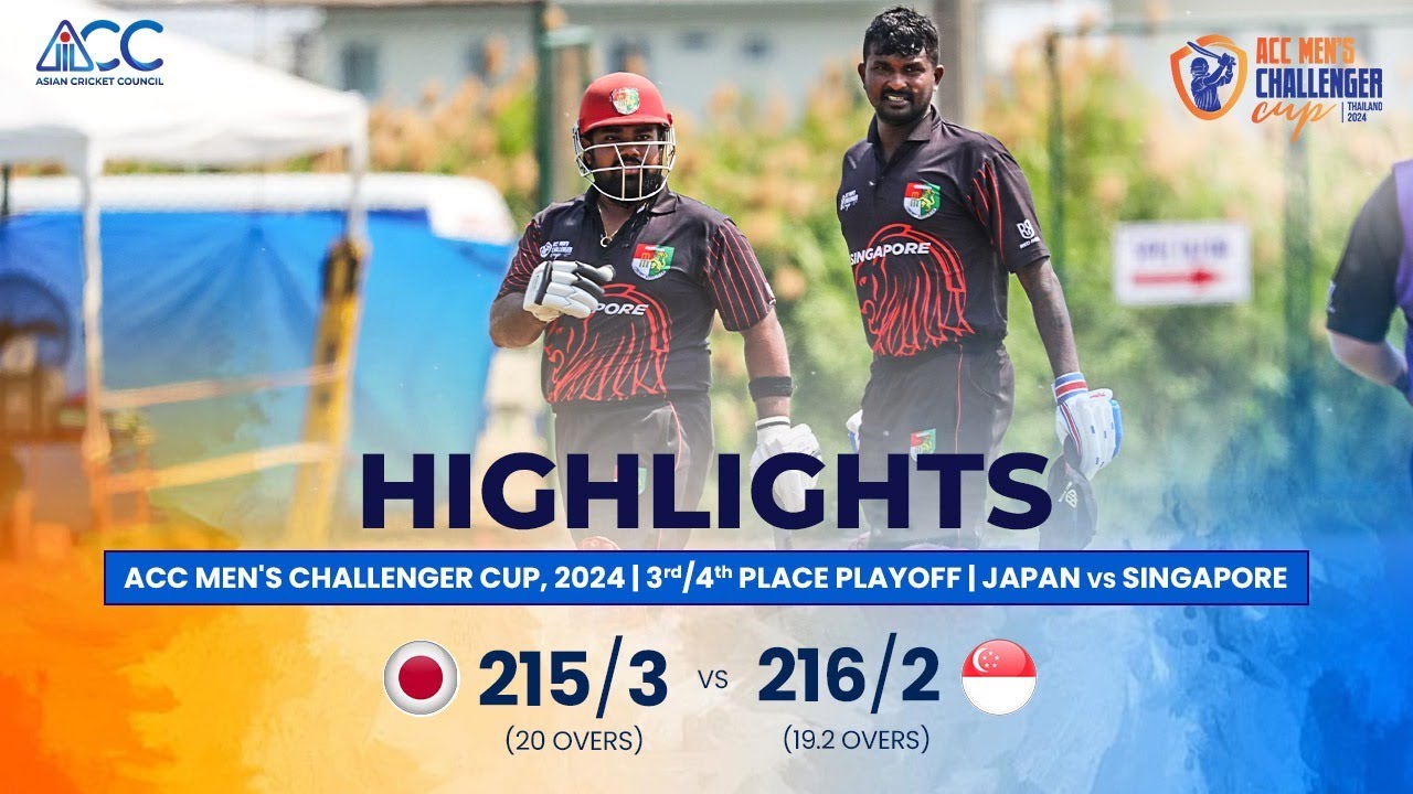 ACC Men's Challenger Cup | 3rd/4th Playoff | Highlights | Japan vs Singapore