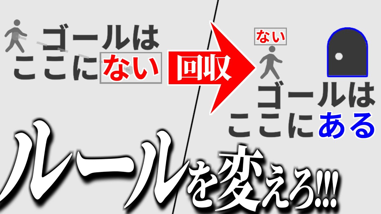 「ない」を使ってゲームのルールを改変していくゲーム【黒くないカギで開かないドアはない】