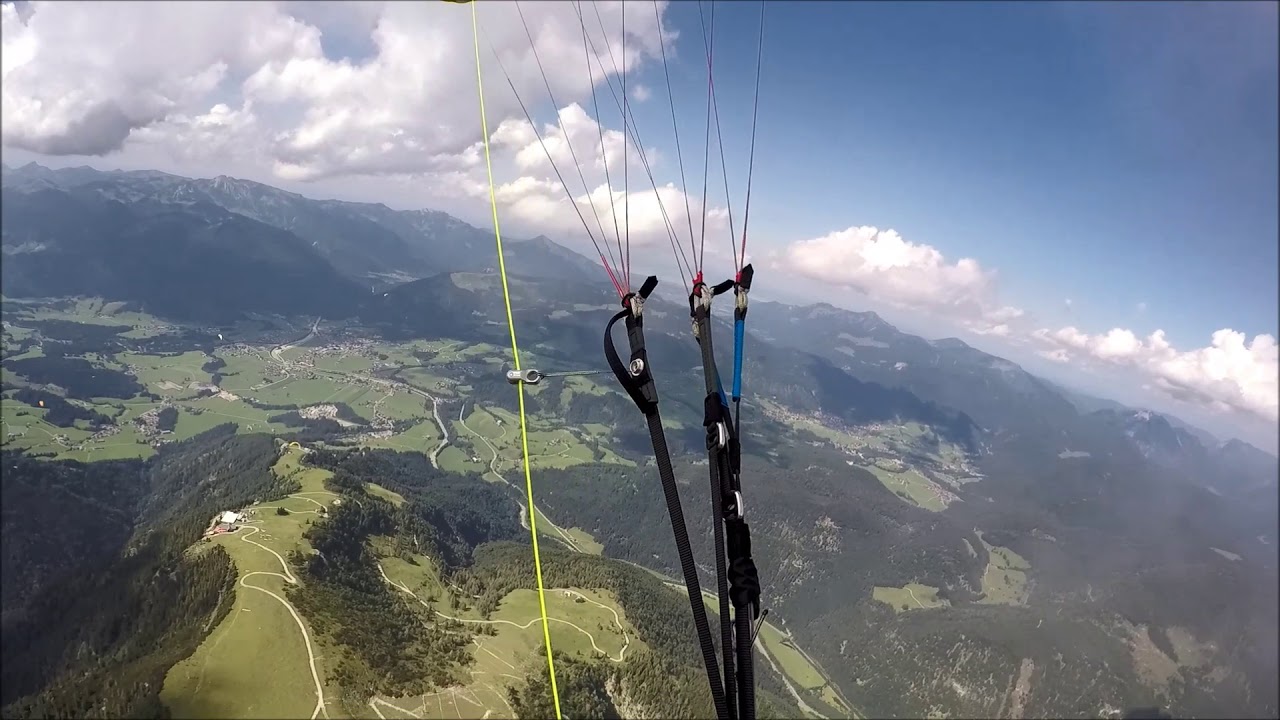 Fliegen in Kössen am 04.08.2019, Erstflug mit neuem Schirm Ozone Alpina 3
