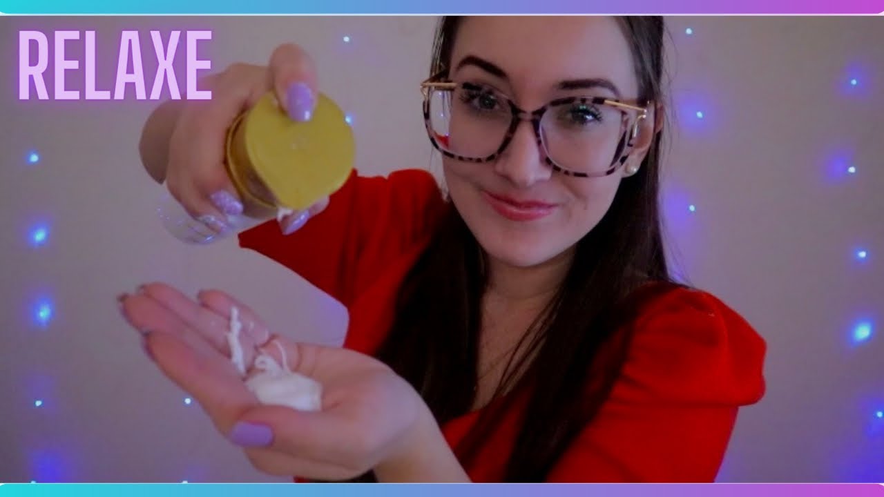 ASMR ATENÇÃO PESSOAL: FAZENDO MASSAGEM NAS SUAS COSTAS E OMBROS | Sons de creme, boca, tapping