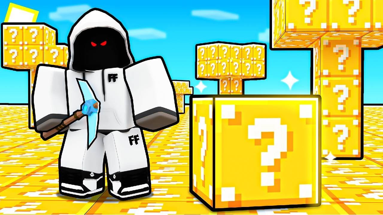 Roblox Bedwars, But The MAP Is Made Of LUCKY BLOCKS..