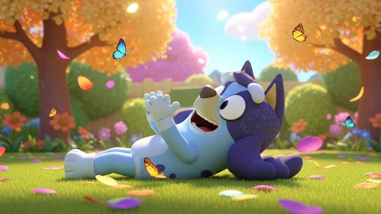 Bluey Chased Butterflies Through the Yard | Kids Songs & Nursery Rhymes