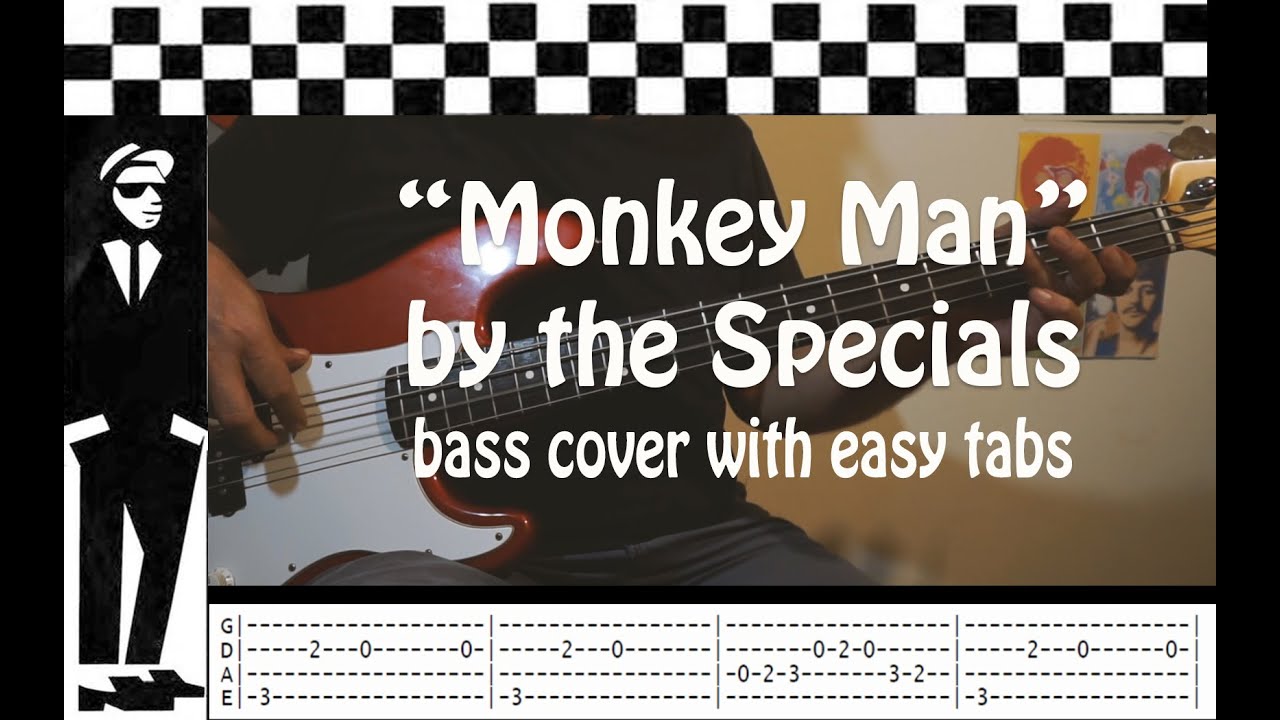 "Monkey man" by the Specials -   bass cover with 3 easy tabs