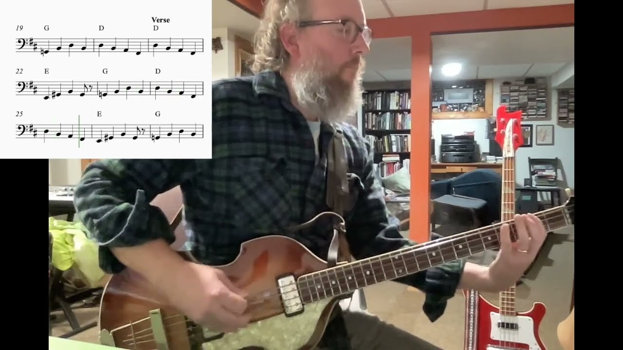 Eight Days a Week - Beatles Bass Cover - Paul McCartney's Bass Line