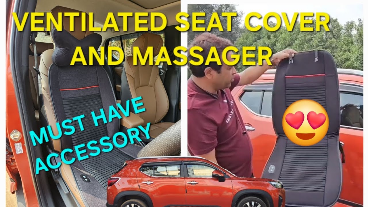 Honda Genuine Ventilated Seat Top Cover and Massager. SUPER Happy. No Modification Pls👌👌 🥰🥰