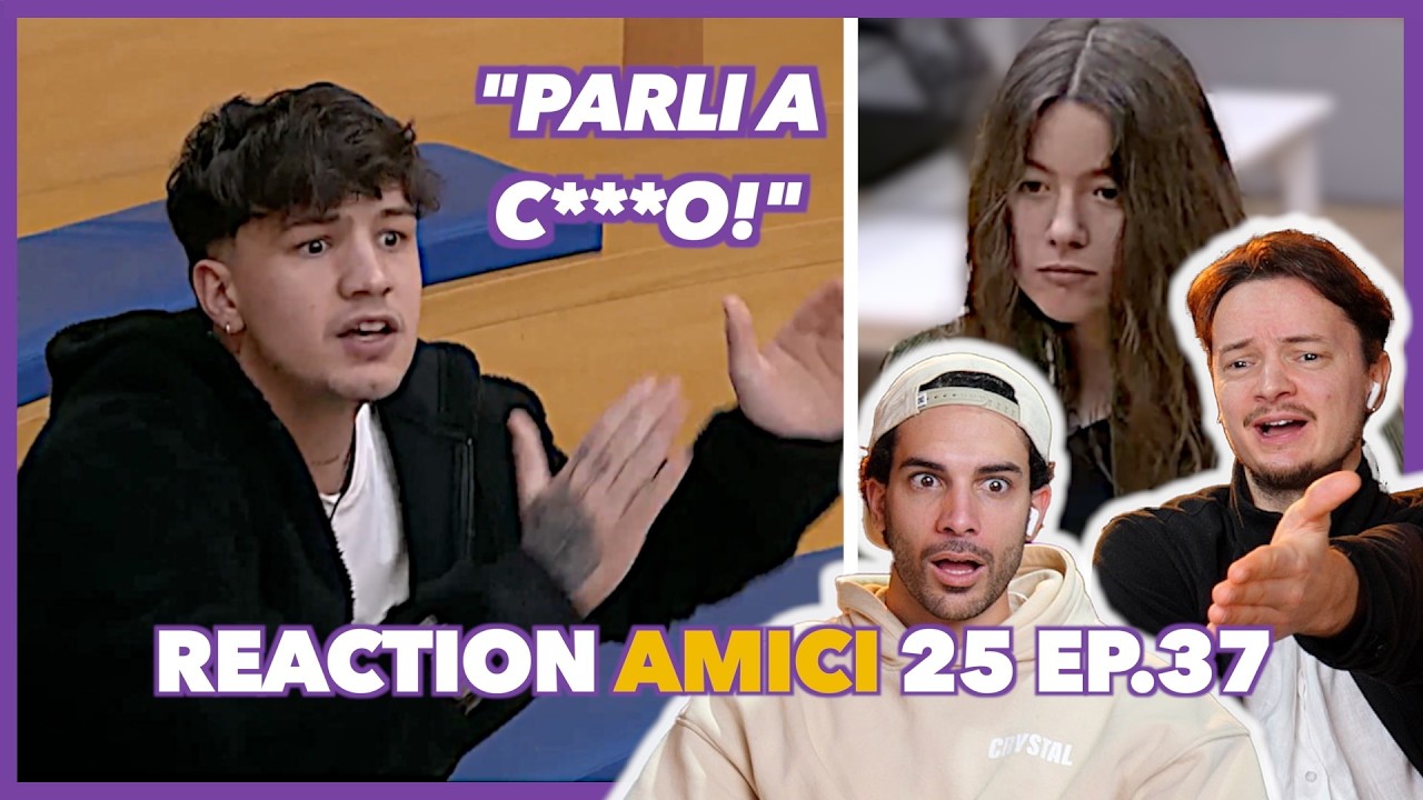 Opi vs Elena: Huge fight 😳 (he's ridiculous) Reaction Amici ep.37