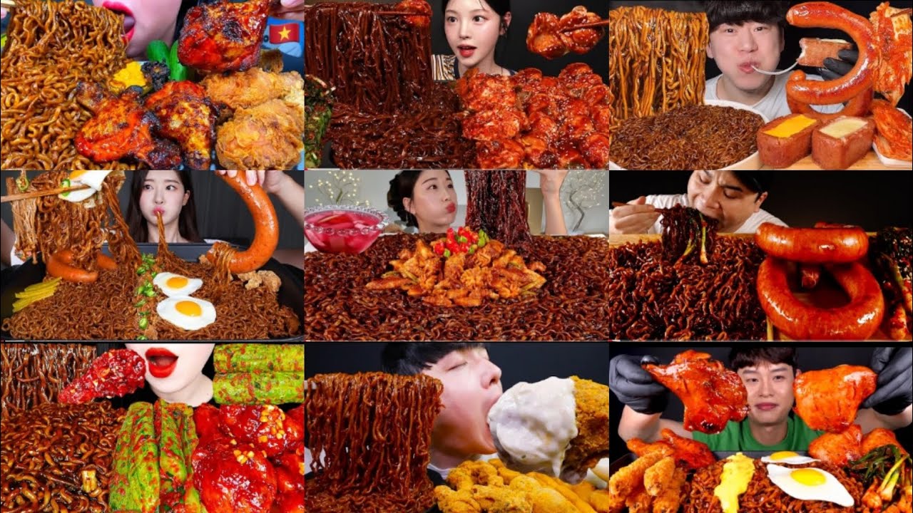 Korean Street Food Challenge | ASMR 5X Speed Eating Sound MUKBANG!