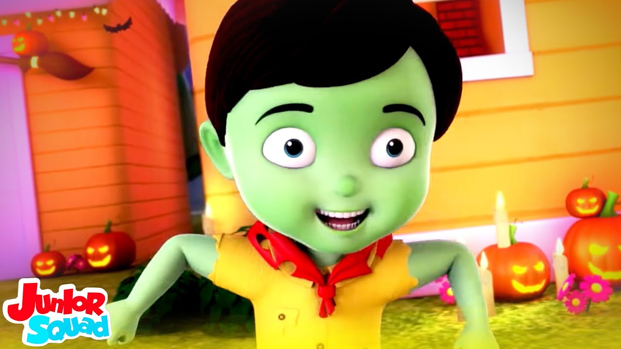 Batida de halloween | Desenhos animado | Junior Squad Portugu&ecirc;s | Can&ccedil;&otilde;es de halloween
