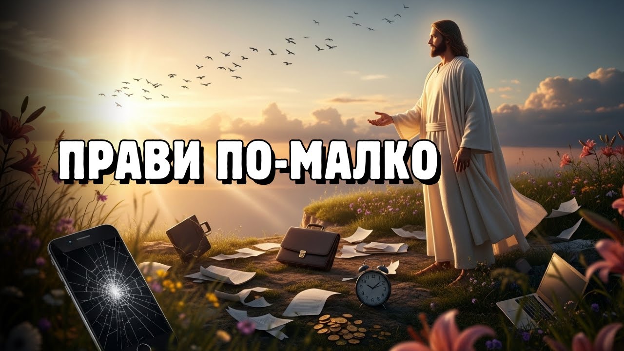 Защо Исус каза на тревожните хора да правят ПО-МАЛКО, а не повече