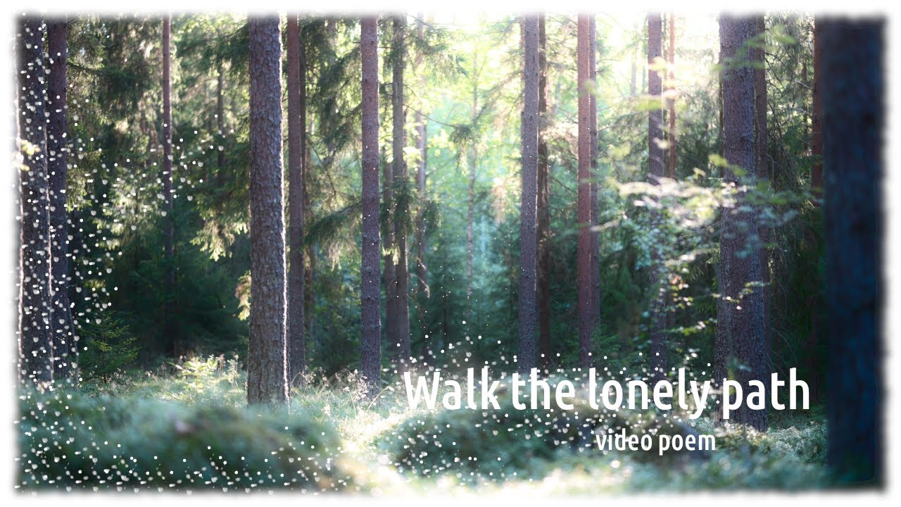 Walk the lonely path 🌾🌿 A video poem