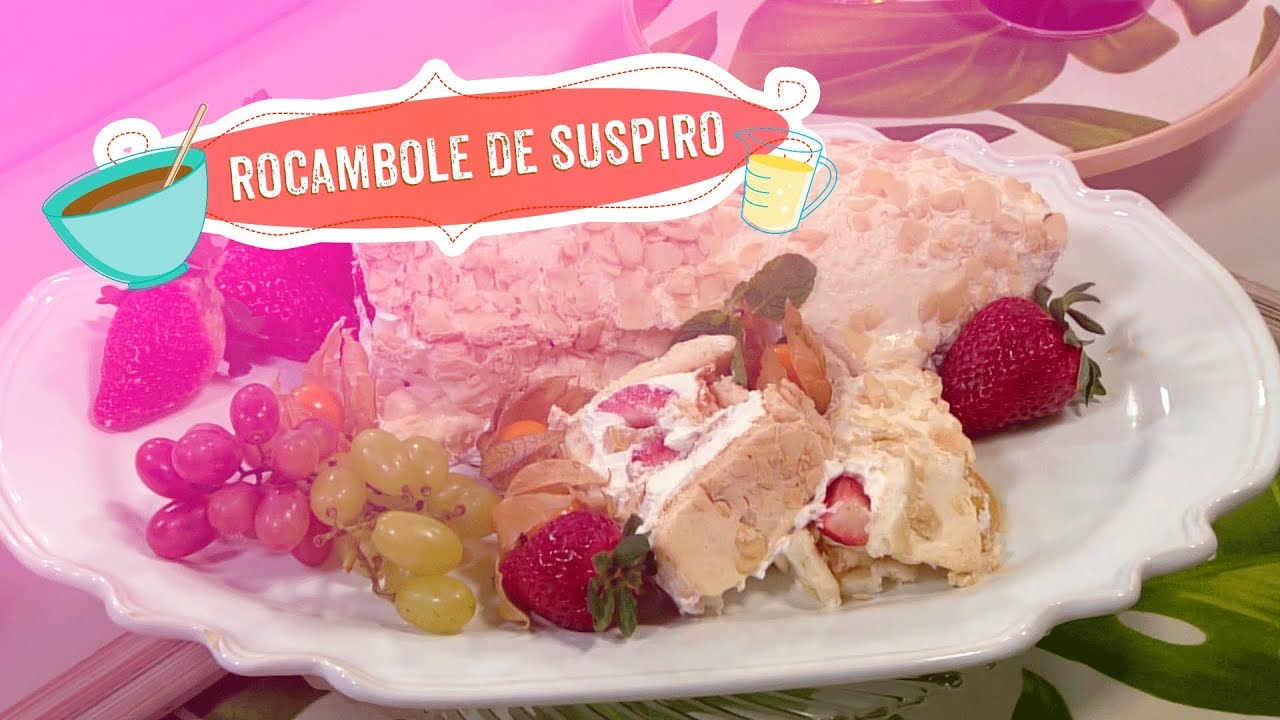 Rocambole de suspiro com frutas por Diego Reinhardt