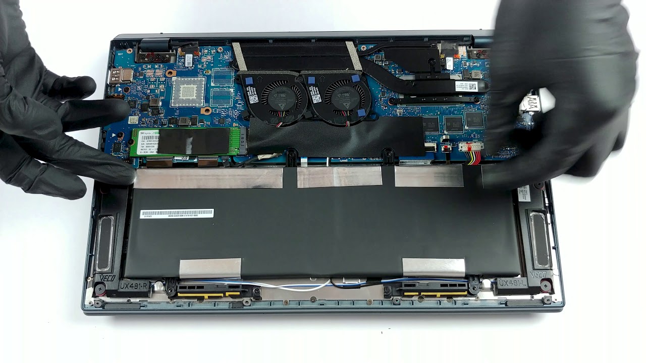 ASUS ZenBook Duo UX481 - disassembly and upgrade options