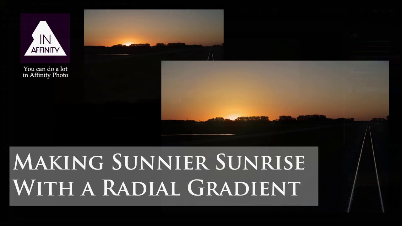 Making a Sunnier Sunrise with a Radial Gradient (using Affinity Photo)