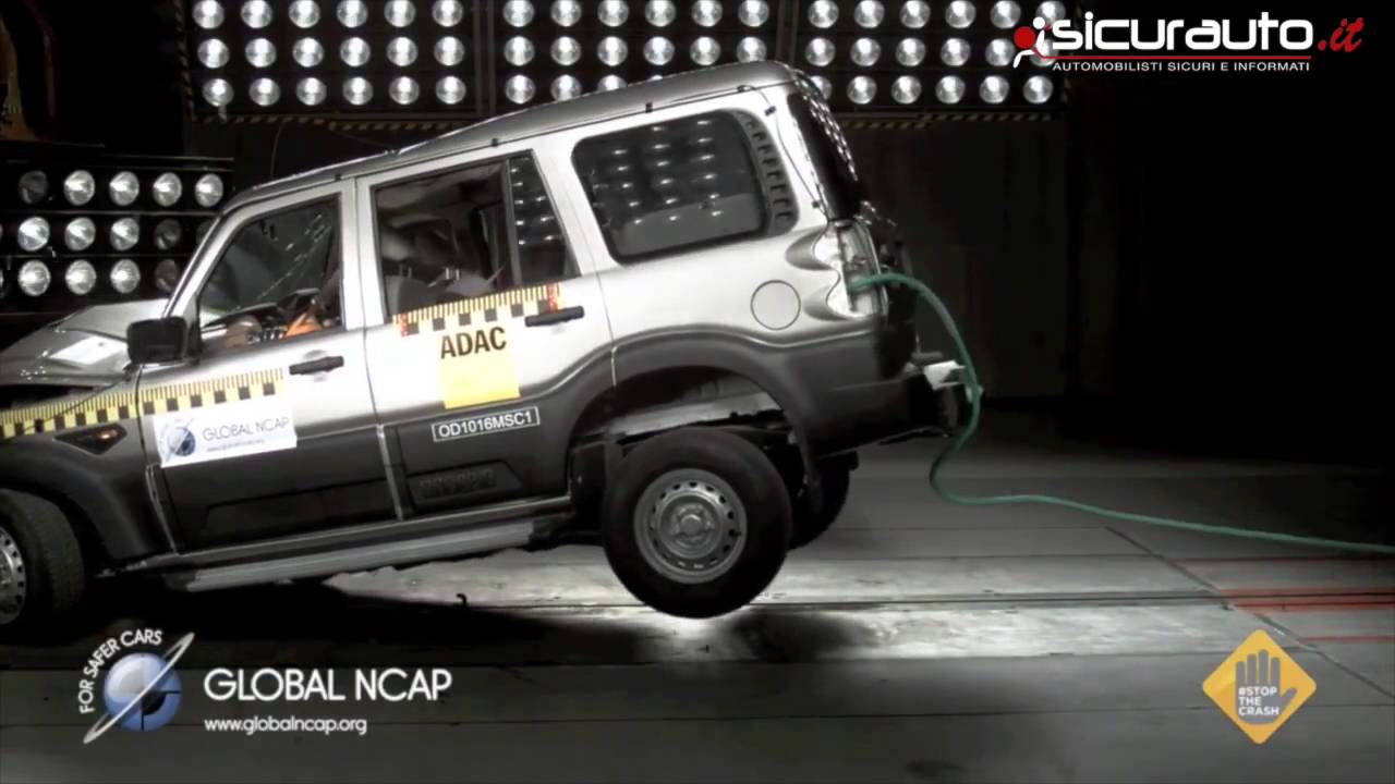 Mahindra Scorpio - Crash test Global NCAP #SaferCarsForIndia