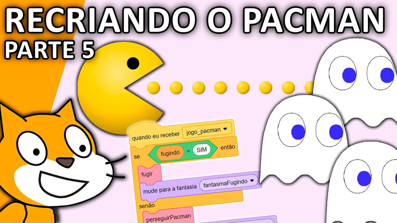 recriando o jogo do pacman do zero usando o #scratch (PARTE 5)