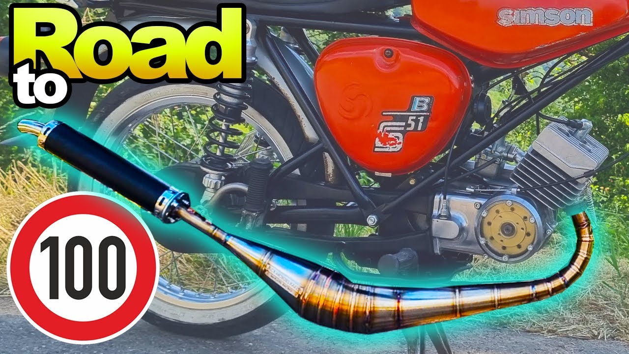 Rennauspuff | Road to 100 km/h | 60 ccm Simson S51 Tuning Jack Motors