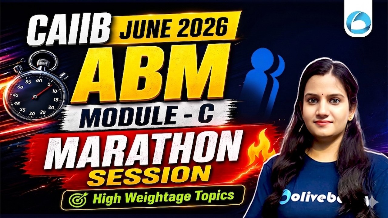 CAIIB ABM Marathon 2026 | Module C High Weightage Topics | CAIIB June 2026 | Saloni Ma&rsquo;am