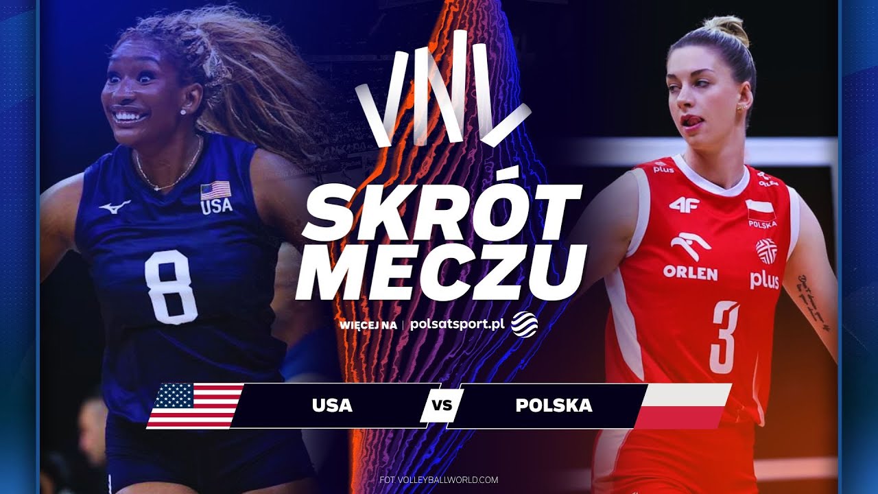 POLKI POKONAŁY AMERYKANKI W LIDZE NARODÓW! | Skrót meczu USA - Polska
