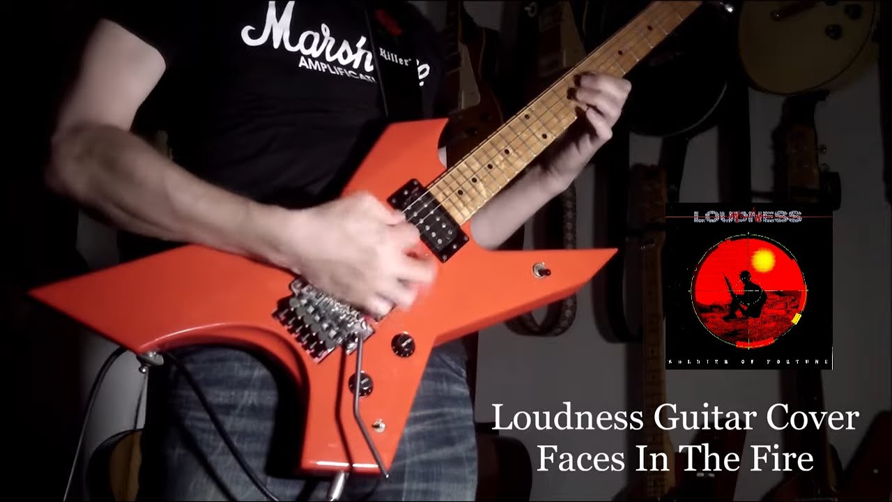 Loudness Guitar Cover / Faces In The Fire
