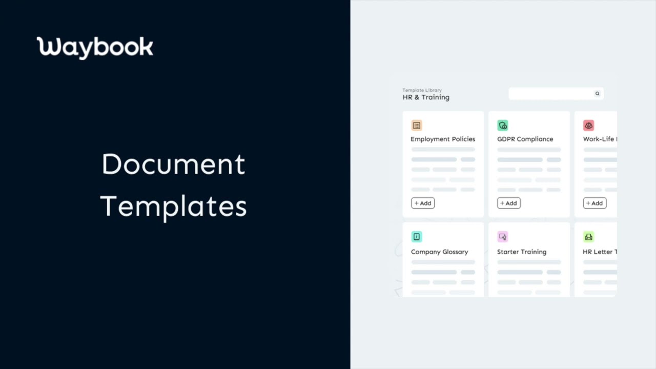 Creating SOPs using Waybook Templates