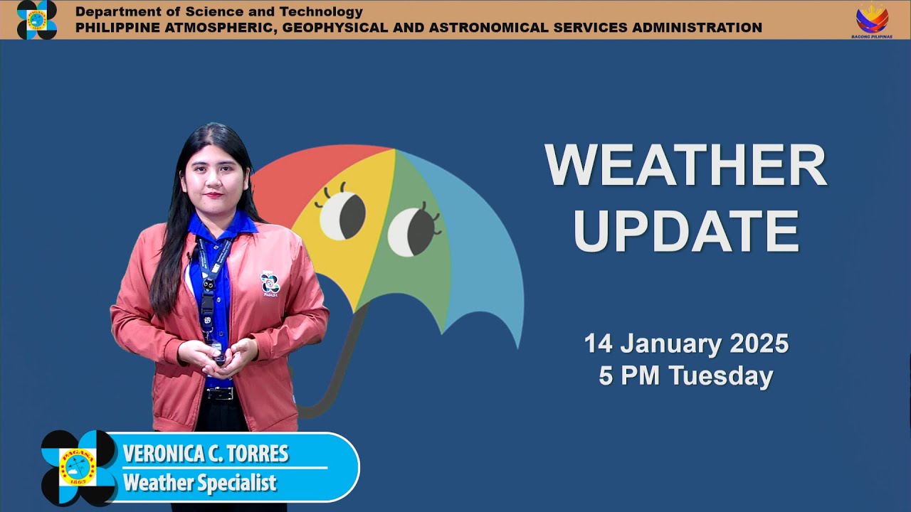 Public Weather Forecast issued at 5PM | January 14, 2025 - Tuesday