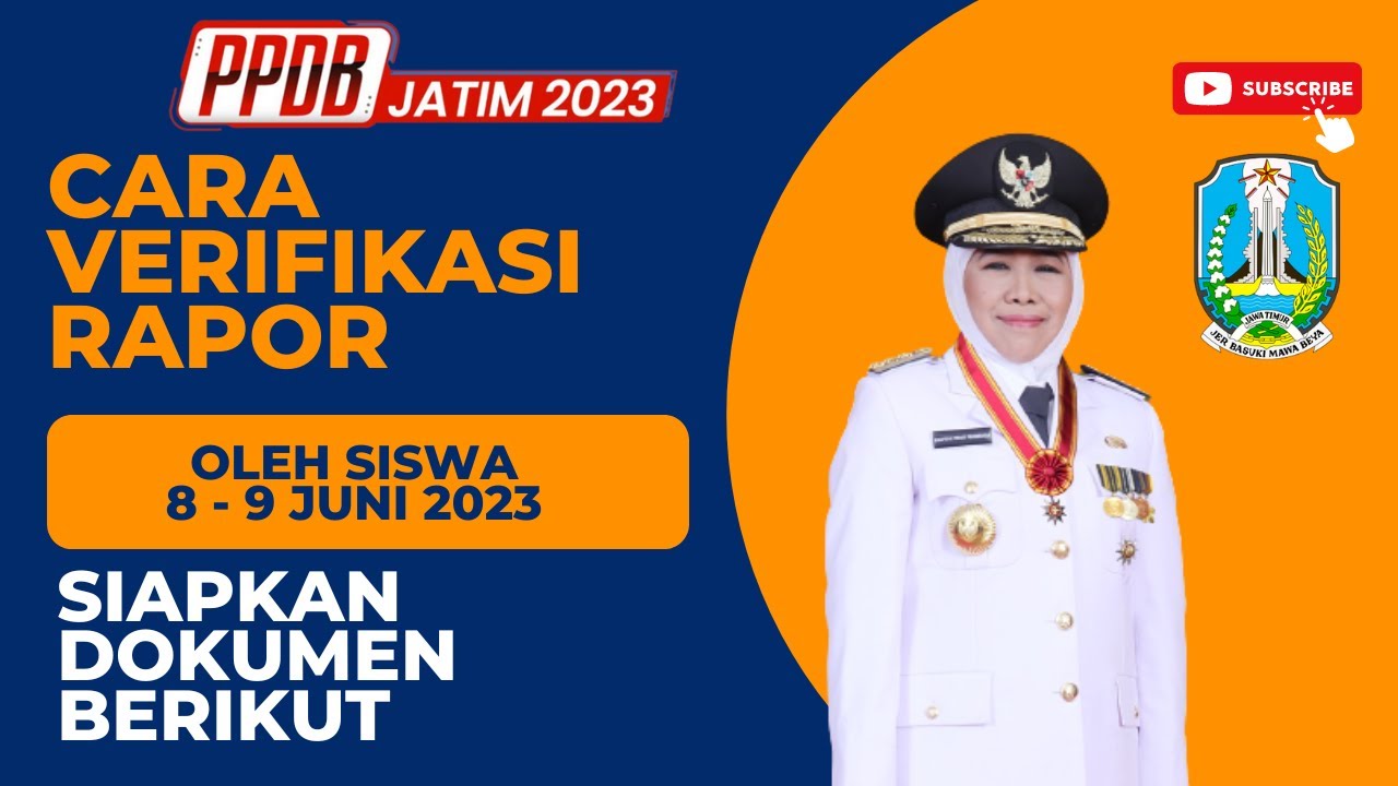 Cara Verifikasi Raport PPDB JATIM 2023