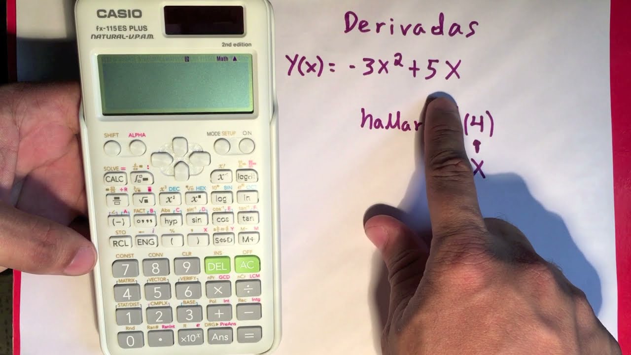 Derivadas con Calculadora Casio