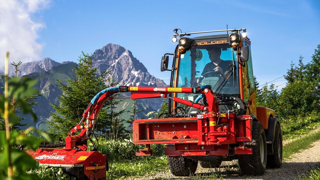 Holder S990 mit D&uuml;cker UNA 200 Auslegemulcher