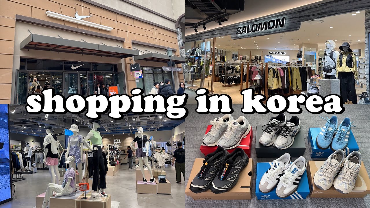 shopping in korea vlog 🇰🇷 sneakers haul 👟 nike, adidas, asics, salomon, new balance