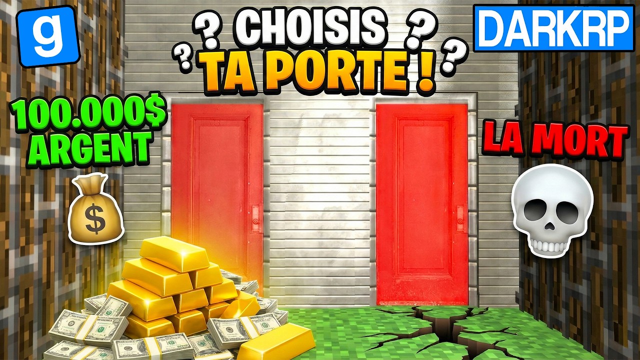PORTE PIÉGÉE CHOISIS LA BONNE PORTE ! (100.000$ ou la Mort !)