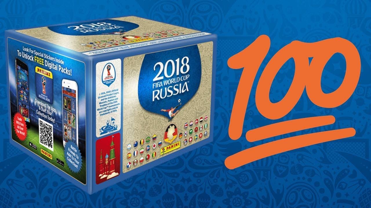 MEGA CAIXA 100 SAQUETAS!!! World Cup 2018 Cromos Panini