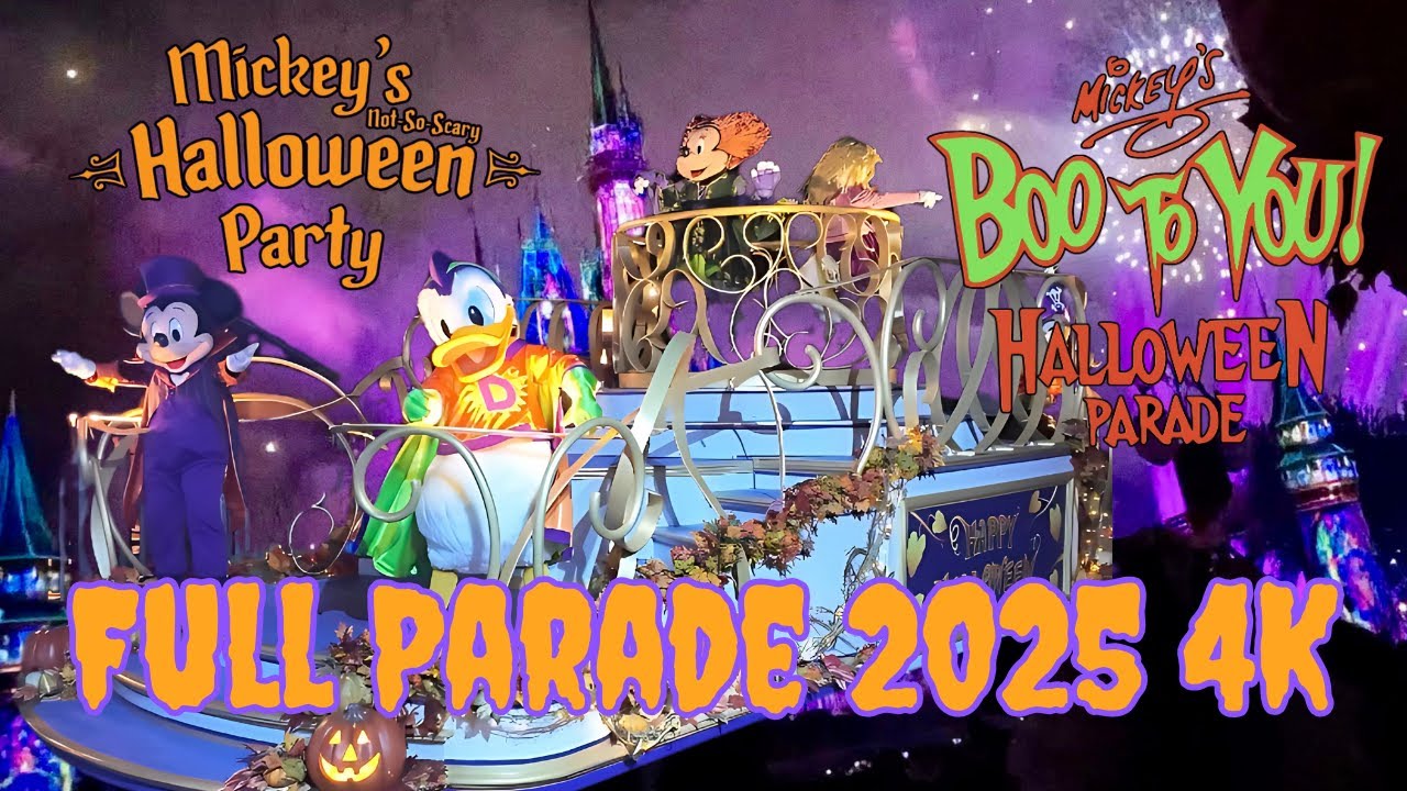 Boo to You Parade 2025 | Mickey’s Not So Scary Halloween Party at Magic Kingdom Opening Night 4k