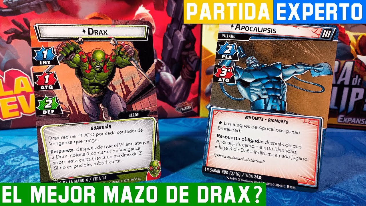 DRAX vs APOCALIPSIS Experto | Partida Marvel Champions