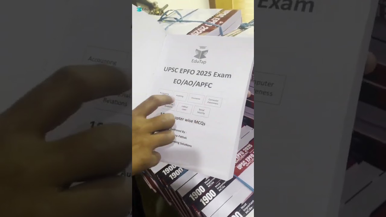 UPSC EPFO Book | UPSC EPFO Booklist | UPSC EPFO EO AO & APFC Questions Books | UPSC EPFO MCQ |EduTap