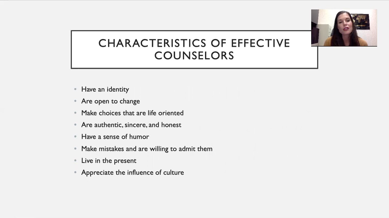 COUN 5273: Ch. 2 The Counselor Personal and Professional