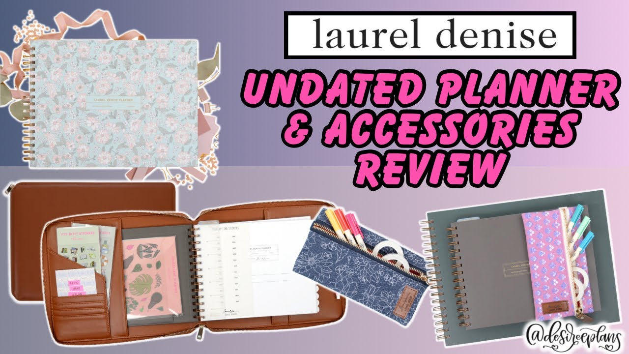 NEW! LAUREL DENISE PLANNER | UNDATED | MINI FOLIO | ACCESSORIES | PLANNER FLIP THRU