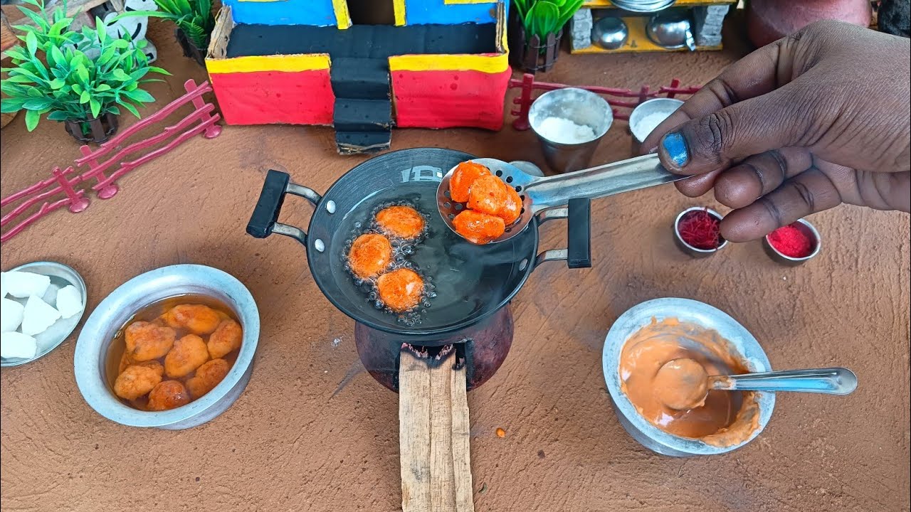 Malpua Recipe | Sweets Malpua Recipe | How To Make Mini Malpua Recipe | Village Miniature |