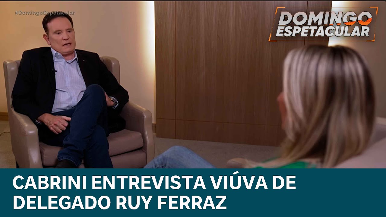 Exclusivo! Cabrini entrevista viúva de delegado Ruy Ferraz e traz novos detalhes do caso