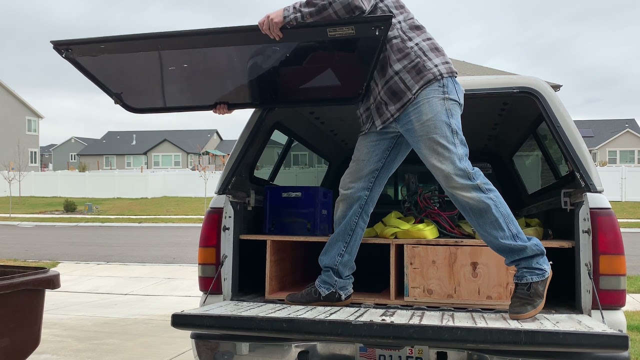How to re seal a truck shell rear window.